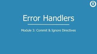 Error Handlers on Integromat | Part 3: Commit and Ignore Directives