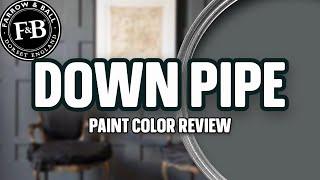 A DIVINE DARK GRAY COLOR! *Down Pipe Farrow and Ball Paint Review*