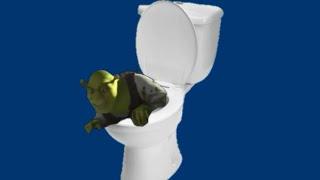 Shrek Saindo do Vaso (Chroma Key/Tela Azul)