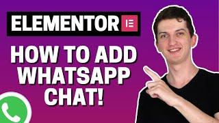 How To Add Whatsapp Chat To Elementor