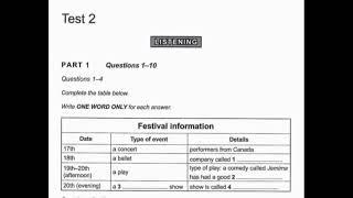 Cambridge 15 ielts listening test 2। latest ielts listening। Answers at the end of the video.