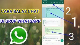 cara membalas pesan di grup whatsapp