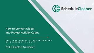 How to Convert Global into Project Activity Codes in XER Project FIles