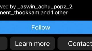 INSTAGRAM FOLLOW BUTTON SIZE INCREASE IN MALAYALAM #instagram