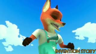 animated fox tickled