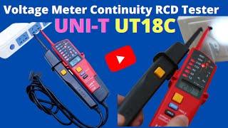 Reviewing of UNI T UT18C Auto Range Voltage Meter Continuity RCD Tester LED Detector