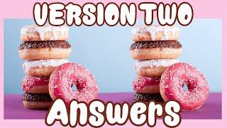 Spot the Donuts! / Spot the Difference (VERSION 2) Answers | Video Quiz Star