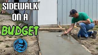 How to Pour Your Own Sidewalk (As Cheap as Possible)