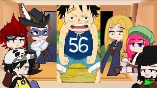꧁One Piece react to Luffy |One Piece friends react to  Luffy || one piece | Luffy | Gacha Club꧂ 
