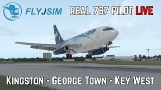 FlyJSim Boeing 737-200 flown by Real 737 Captain | Kingston - George Town - Key West | X-Plane 11