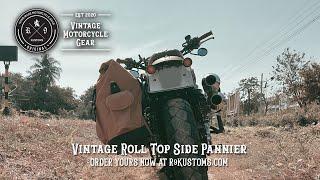 Triumph Scrambler 900 Waxed Canvas Side Pannier Desert Tan