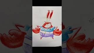 Mr Krabs #spongebob #satisfying #art #asmr