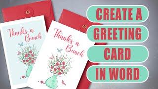 How to create a Greeting card in Word - Easy and quick