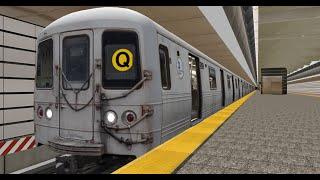 OpenBVE Roleplay: NYC Subway R46 Q to Coney Island via Broadway-Brighton Local