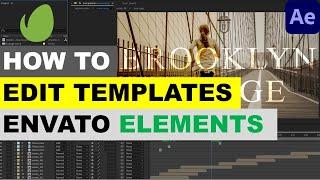 How to Edit Envato Elements Templates in Adobe After Effects