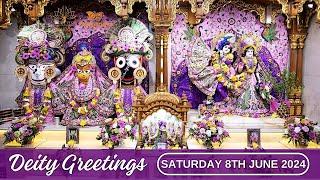 Deity Greetings and Srila Prabhupada Guru Puja - Saturday 8th June 2024