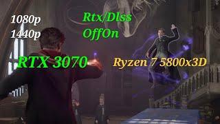 Hogwarts Legacy - Rtx 3070 + Ryzen 7 5800x3D 1080p, 1440p [Dlss, Rtx On/Off] no spoilers