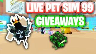 [LIVE] PET SIMULATOR 99 GIVEAWAYS | Playing with viewers