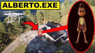 DRONE CATCHES CURSED ALBERTO FROM THE LUCA MOVIE AT ABANDONED HOUSE | ALBERTO.EXE CAUGHT ON DRONE!