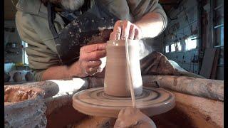 Simon Leach in person 2022 Pottery training workshops. Tankards !