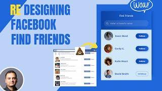 Re-Designing Facebook Find Friends Using HTML and CSS - Fun HTML and CSS Tutorial