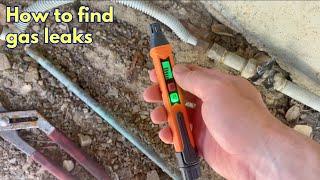 How to find gas leaks with a detector