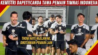 KEHARMONISAN PEMAIN TIMNAS DI LATIHAN PERDANA PERSIAPAN LAWAN JEPANG