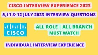 Cisco Apprenticeship Interview Questions 2023 | All Role Individual Experience