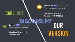 How to re-create Carl-bot's Purge/Clear command in Discord.py!