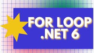 For Loop || ASP.Net 6 MVC || Technology Former