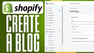 Shopify Blog Tutorial 2024 | How To Create A Blog On Shopify