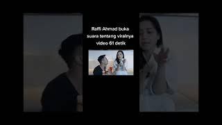 Raffi Ahmad buka suara soal video viral 61 detik mirip Nagita Slavina