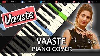 Vaaste Song Dhvani Bhanushali | Piano Cover Chords Instrumental By Ganesh Kini