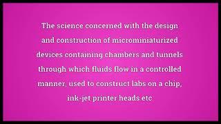 Microfluidics Meaning | Wordogram