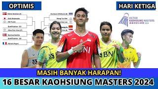 DILUAR NALAR! JADWAL 16 BESAR KAOHSIUNG MASTERS 2024~LAWAN MUDAH DI R16! #kaohsiungmasters2024