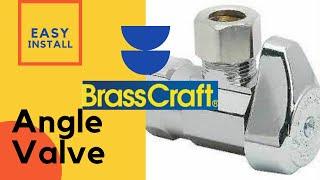 Install BrassCraft Angle Shutoff Valve DIY #how #howto #diy