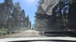 Driving The Generals HWY toward The Kings Canyon from Giant Forest Museum area