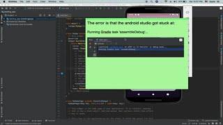 Fixed  Android Studio Stuck at Running Gradle task 'assembleDebug'