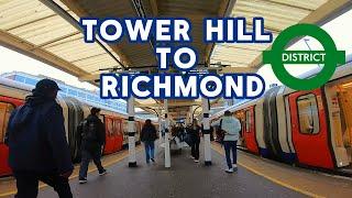 London Underground - Tower Hill To Richmond (District Line) - First Person Journey