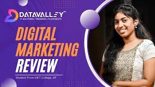Digital Marketing Student Testimonial | Datavalley.ai | #softwaretrainings #education