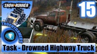 SnowRunner - Drowned Highway Truck Task - Offroad Truck Gameplay Walkthrough Part 15