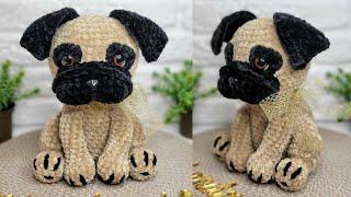 МК МОПС КРЮЧКОМ | HOW TO CROCHET PUG ️ #амигуруми #amigurumi