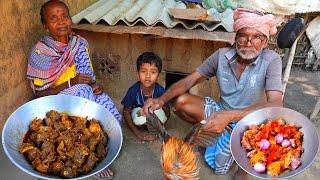 Village Famous RED COUNTRY Chicken Curry Eating with Rice | house pet desi chicken curry |