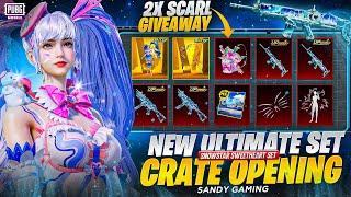 NEW ULTIMATE SET GLACIER SCAR L MAXING | UMP45 IS BACK CRATE OPENING $20000 2 SCAR L GIVEAWAY PUBGM