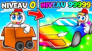 Niveau 1 Noob vs Niveau 999 Hacker VOITURE la plus RAPIDE de Roblox !