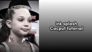 requested ink splash tutorial CAPCUT!