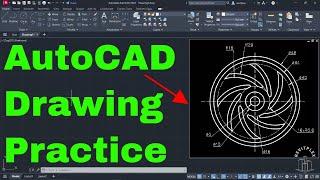 Drawing 22 AutoCAD | AutoCAD Drawing Practice