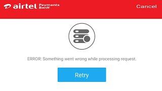 Airtel Thanks App Problem // Something Went Wrong Problem // Problem Solved