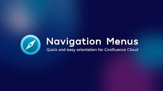 Navigation Menus for Confluence