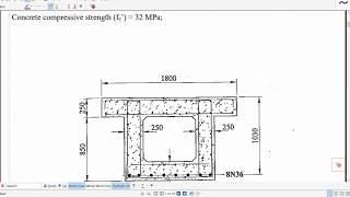 Example 7: Shear capacity of a reinforced concrete box girder with shear reinforcement